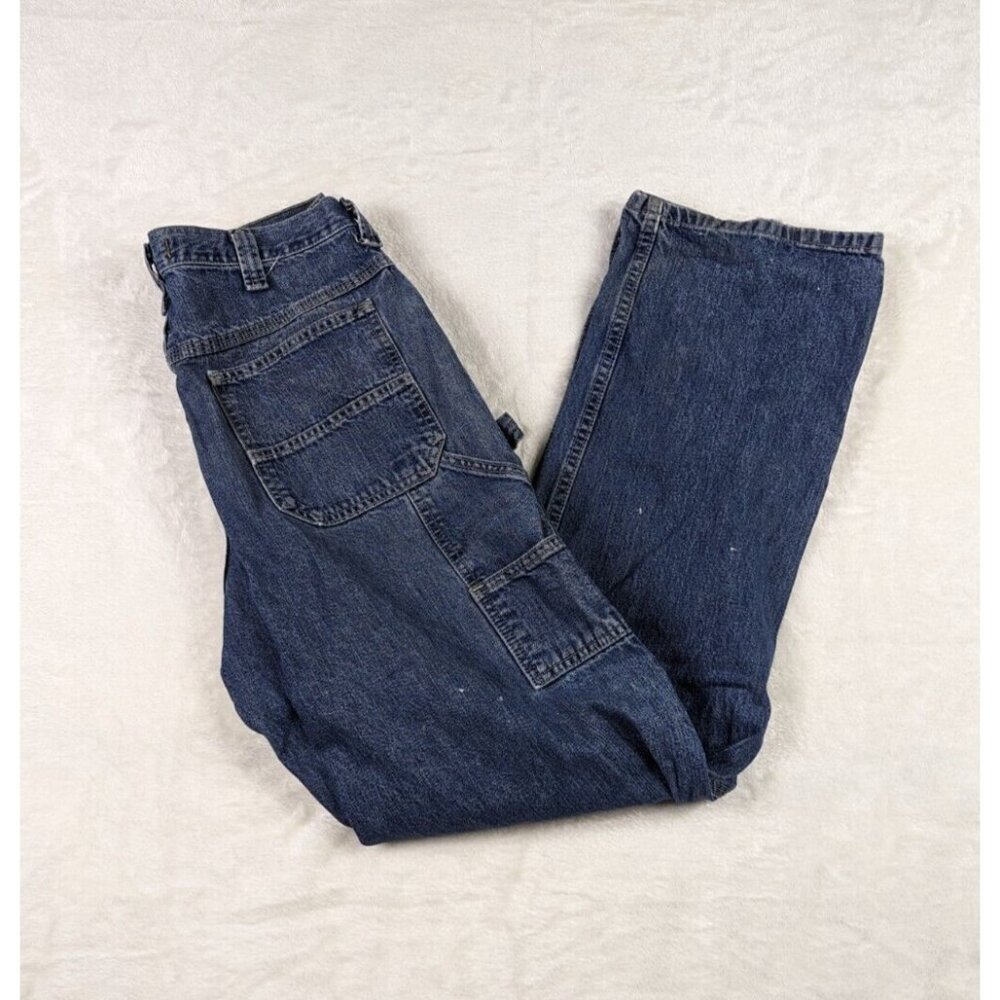 Lee Carpenter Jeans Mens 34X34 Dungarees Loose Y2K Skater Workwear Hip Hop Denim